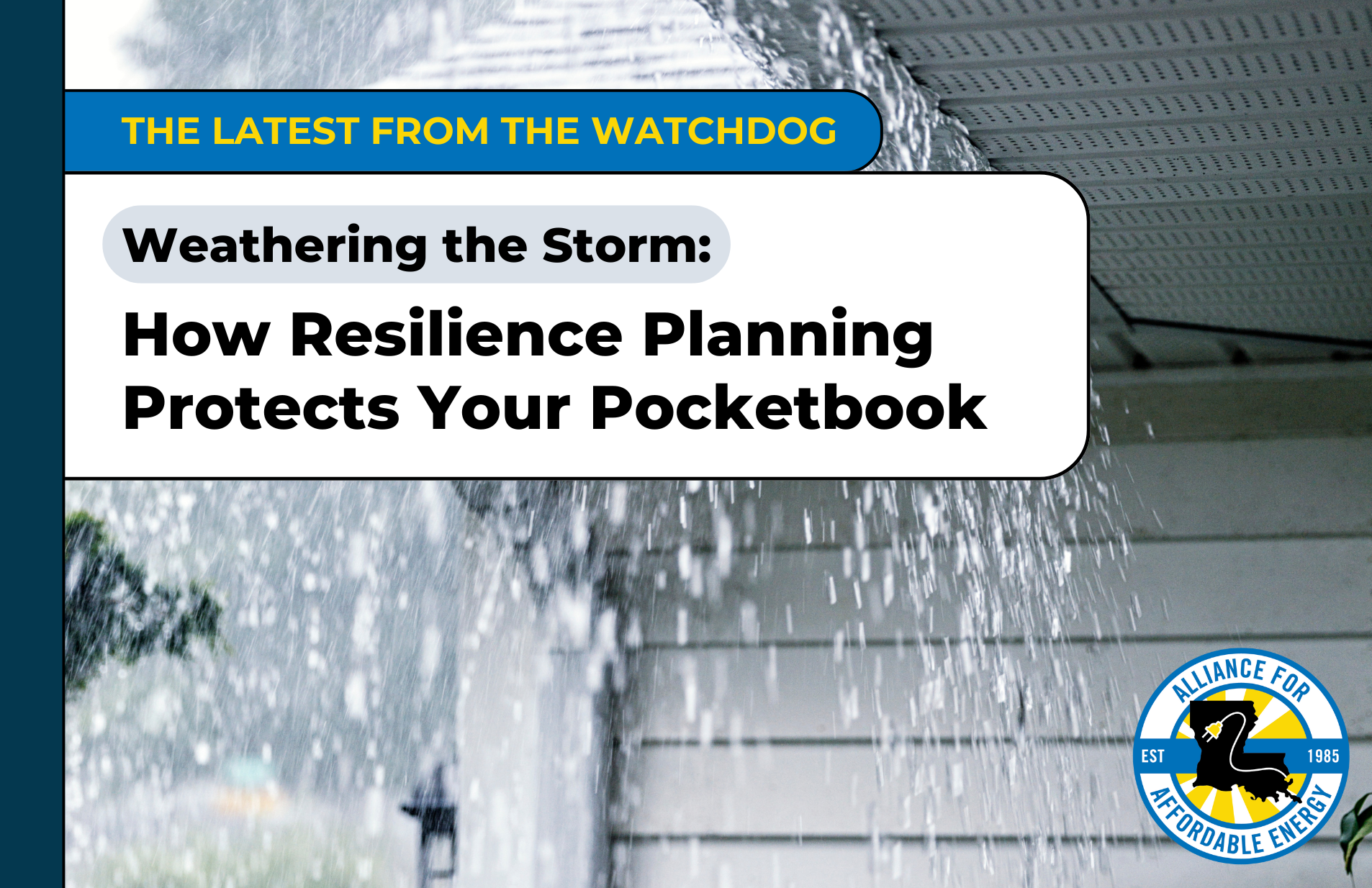 Weathering the Storm: How Resilience Planning Protects Your Pocketbook