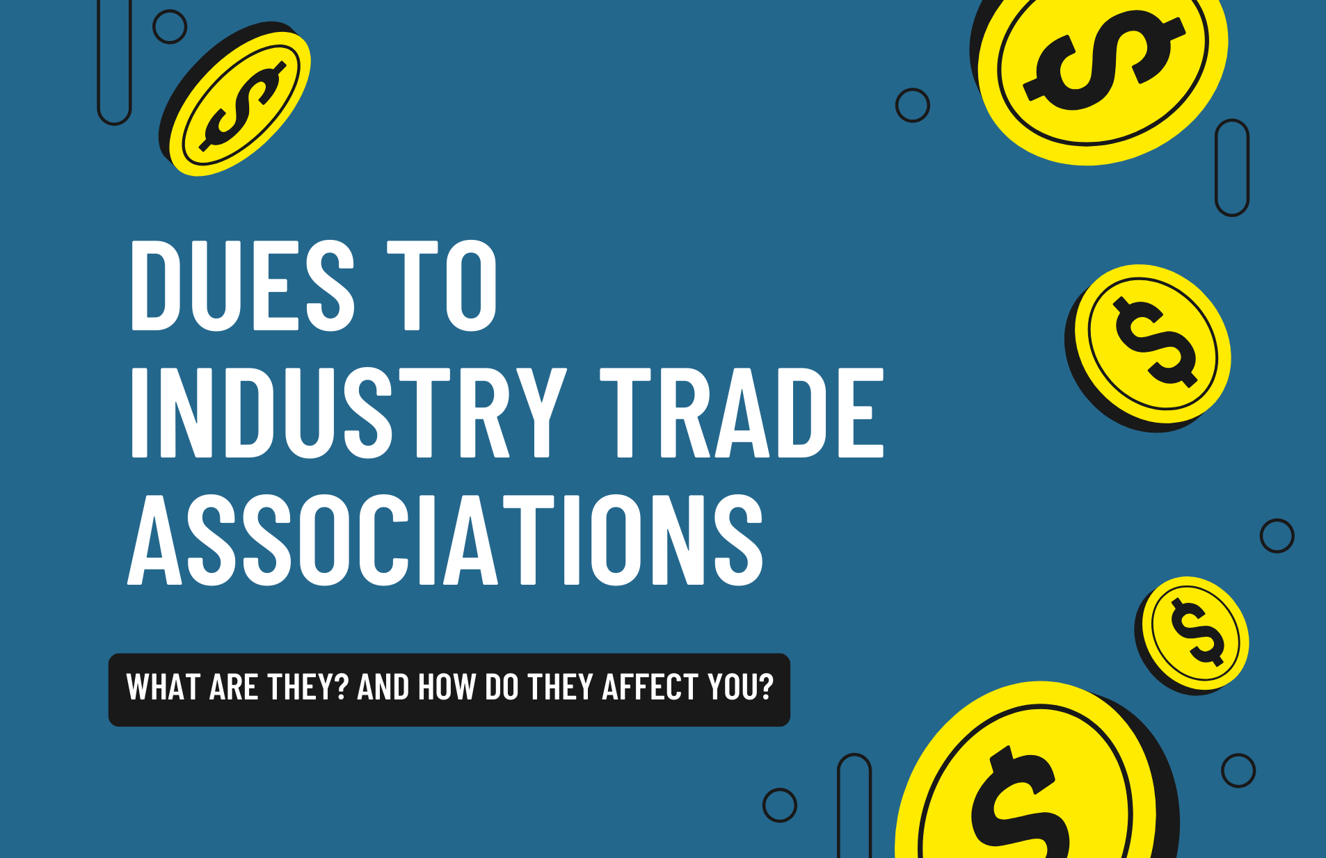 Dues to Industry Trade Associations are getting passed on to ratepayers