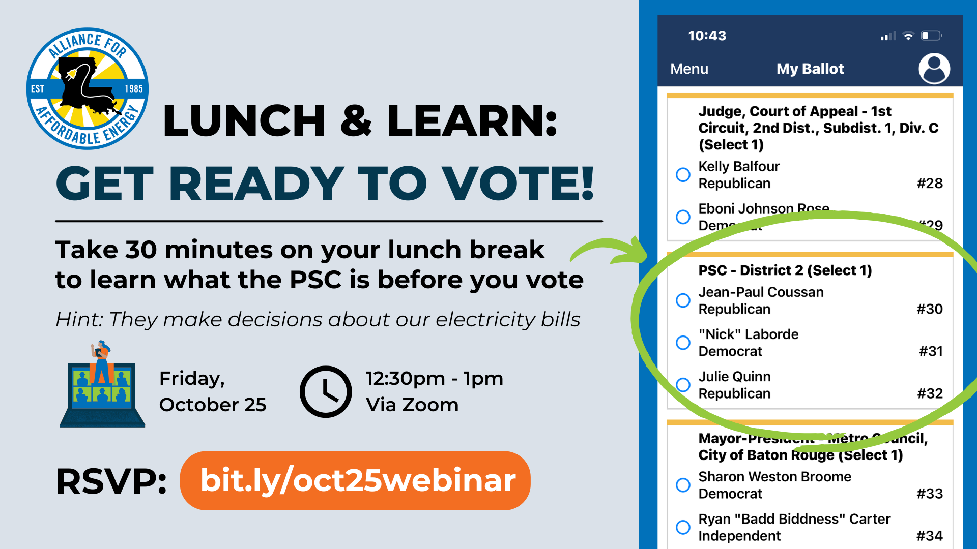 Lunch & Learn: Get Ready to Vote