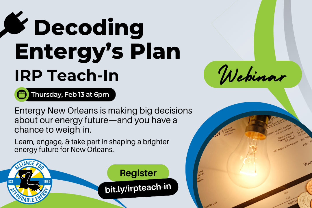 Decoding Entergy’s Plan: IRP Teach-In